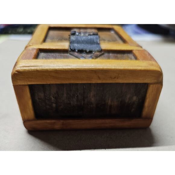 Trench Art Cigarette Box Cover Made With Paper Matches Prison Or Tramp Art 1940s - Picture 8 of 8